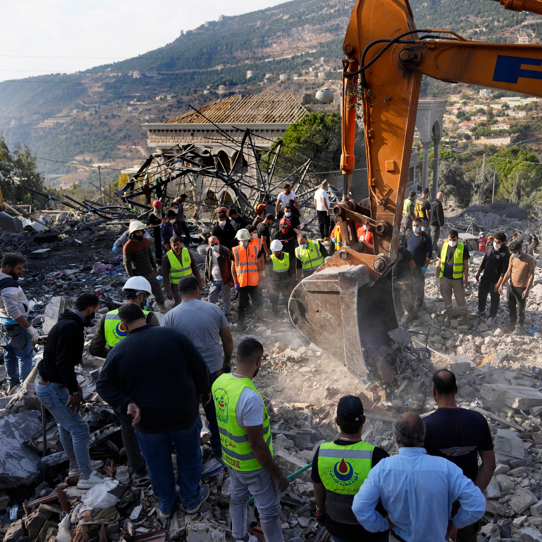 Israeli Strike Kills 20 People North of Beirut, Lebanon Says